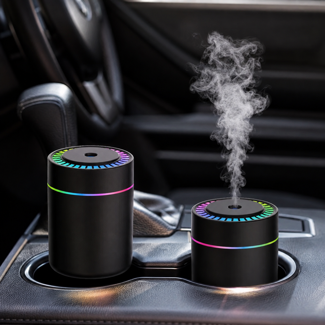 Nawilżacz powietrza 180 ml z aromaterapią i podświetleniem RGB